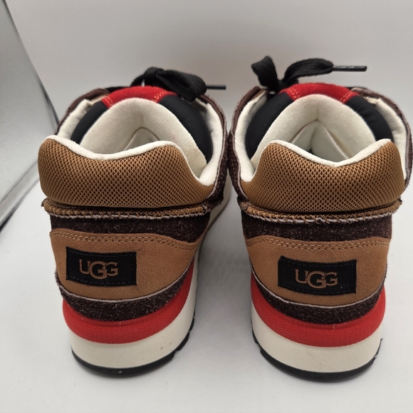 Ugg All Gender Goldencush Suede Platform Brown Red Sneakers M11 W12 - Picture 7 of 12